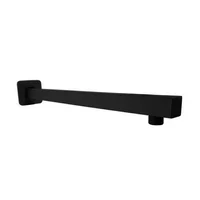 Brazo Rectangular Metalico 40cm a Muro Negro