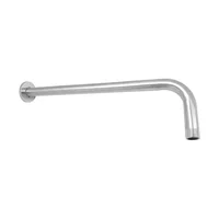 Brazo Cilindrico Metalico 35cm a Muro Acabado Satinado