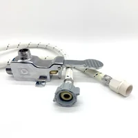 Kit Valvula Pedal ½? Helbert Con Dos Acoples Vinilo H-m- 40 Cms