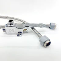 Kit Valvula Pedal ½? Helbert Con Dos Acoples Metalicos H-m- 40 Cms