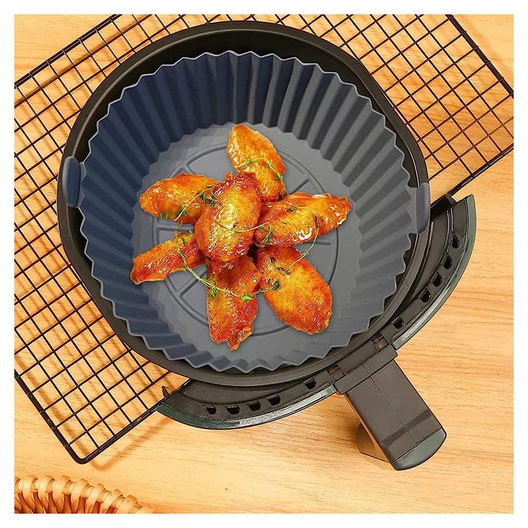 Molde Silicona Olla Freidora Air Fryer Reutilizable Gris Freidora Aire -  Homecenter.com.co