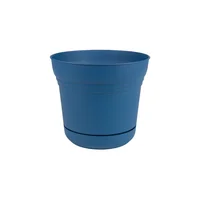 Maceta Jardinera Con Platillo Clasico Azul 12.700cm