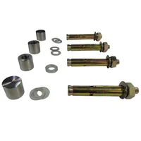 Baranda Kit Instalacion Poste Tapas Acero Inox