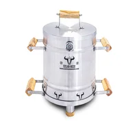 Barril Asador Acero Inoxidable 430 Pequeño Eco 56x36cm Steak And Beer