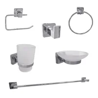 Accesorios De Baño 6 Piezas Lucca Cromo