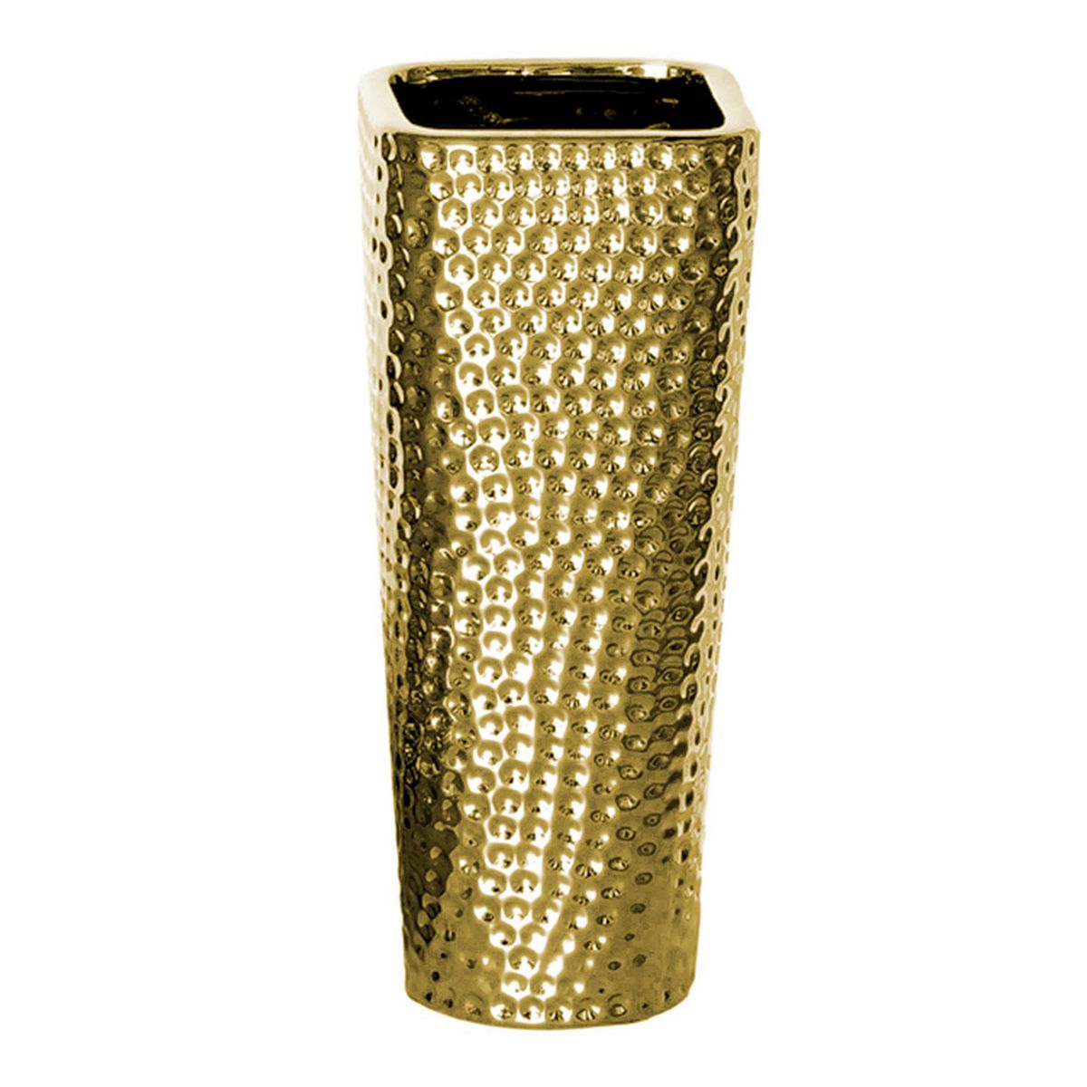 JUST HOME COLLECTION - Jarrón Cerámica 10.5x25cm Oro Budapest