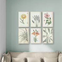 Set x 6 Cuadros - Mdf - Botanicos 1