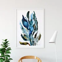 Cuadro - Mdf - Algas Azules