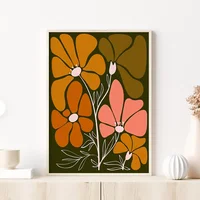 Triptico - Mdf - Botanico Rojo