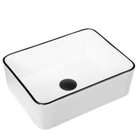Lavamanos Vessel Menina White/Black