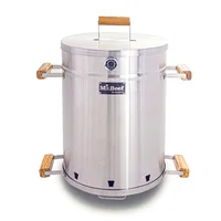 Mr Beef Barril Asador Acero Inoxidable 430 Grande Eco 76x45 Cm