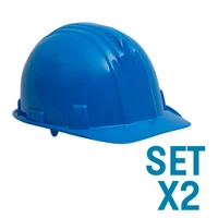 Set Por 2 cascos Bunker Azul Semi Automático