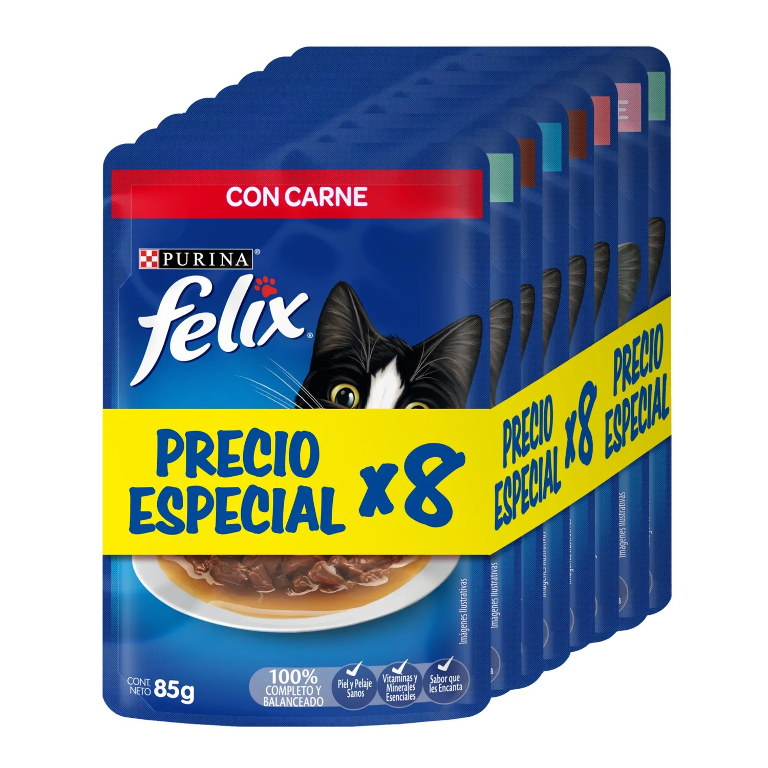 Comida Húmeda Felix Pack Surtido 85g Felix