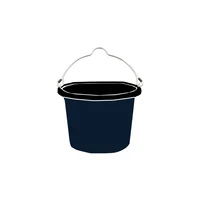 Cubo Multiusos De Goma Negro 8qt