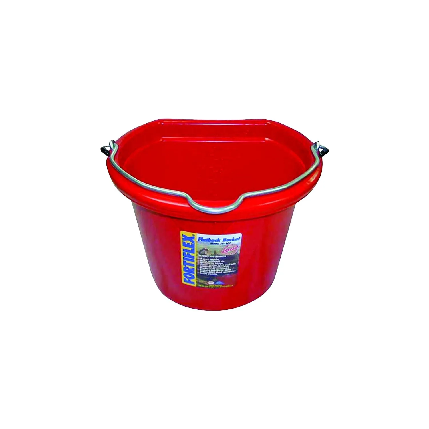 Cubo Multiusos De Goma Rojo 8qt