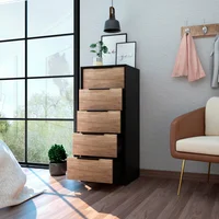 Cómoda 5 Cajones Kaia Rta Wengue Miel