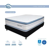Combo Colchón Queen 160X190Cm Resortadoesplendor Resortado + Base Cama Completa