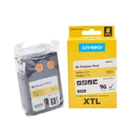 Cintavinilo Color Negro/Amarillo 19Mm 7M Para Rotuladora Xtl300/400 Dymo