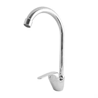 Grifería Lavaplatos Mezclador Cuello Cisne Cromo Brillante Consumo 9 l/min