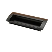 Manija 518 Aluminio Negra Incrustar cc 96mm