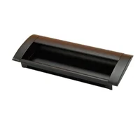Manija 518 Aluminio Negra Incrustar cc 160mm