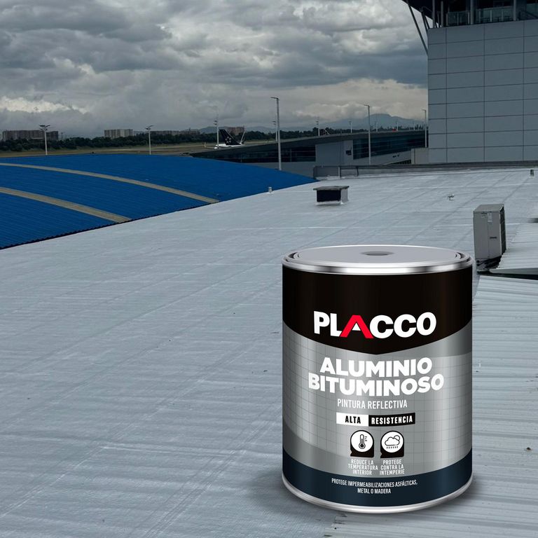 Pintura Para Techos Aluminio Bituminoso Placco 1 Galón ALGRECO ...