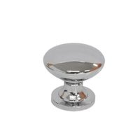 Botón Zamak Redondo Cromado - Homecenter.com.co