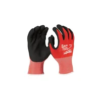 Guantes de Trabajo Milwaukee XL Rojos en Nitrilo para Uso Unisex