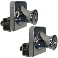 Cerradura Sobreponer Cromada X2 Vitrina