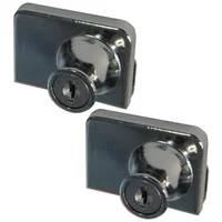 Cerradura Sobreponer Doble Puerta X2 Vitrina