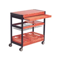Carrito con Cesta Multiusos Para Asado Tramontina 88X45X90