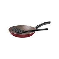 Sartén Tramontina Paris en Aluminio Antiadherente con Espatula Rojo 24 cm 1,2 L
