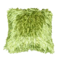 Cojín Plain Trecia Lurex T.45x45 Pistacho