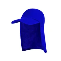 Gorra Safari Protector de Cuello Azul Set X 10 Unidades