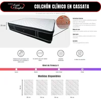 Colchón Clinico Casata Pillowtop 160x190x30