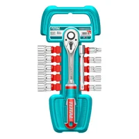 Juego Copas 1/4" 5-14mm Ratchet + Extencion 4"