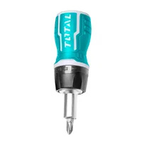 Destornillador Ratchet con 8 Puntas Intercambiables