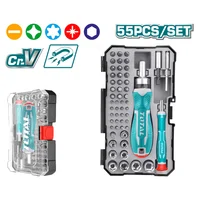 Juego 55 Pz Copas Y Puntas + Accesorios + Estuche