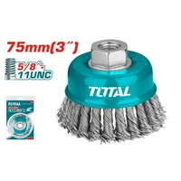 Grata Alambre Trenzado Copa 3" Rosca 5/8"-11unc