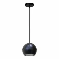 Lámpara Metal Negra 9W Led Luz Fria