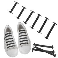 Cordones Elasticos En Silicona Para Zapatos Blanco