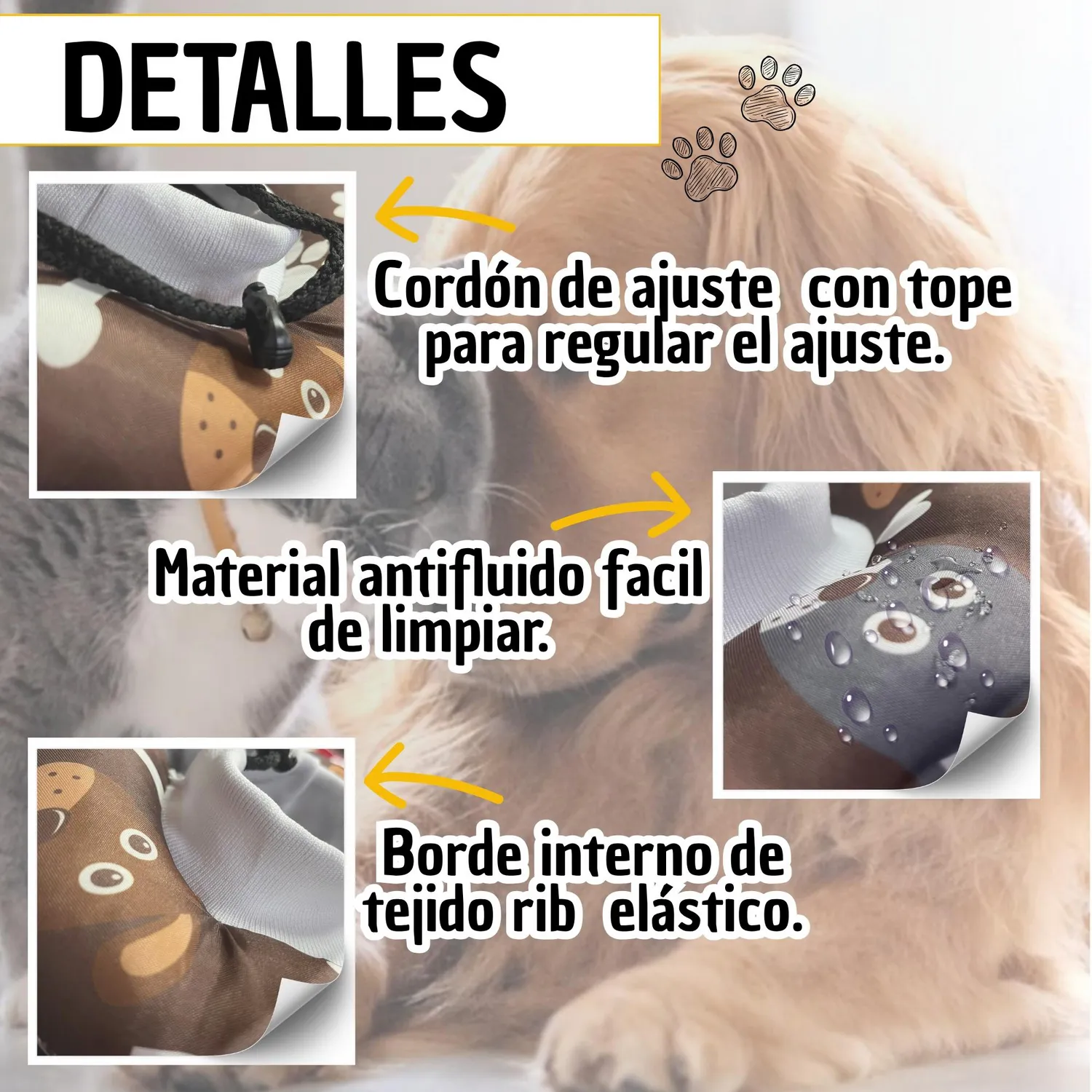 Collar Isabelino Razas Mini Antifluido Tonos Oscuros Perduoutlet 4