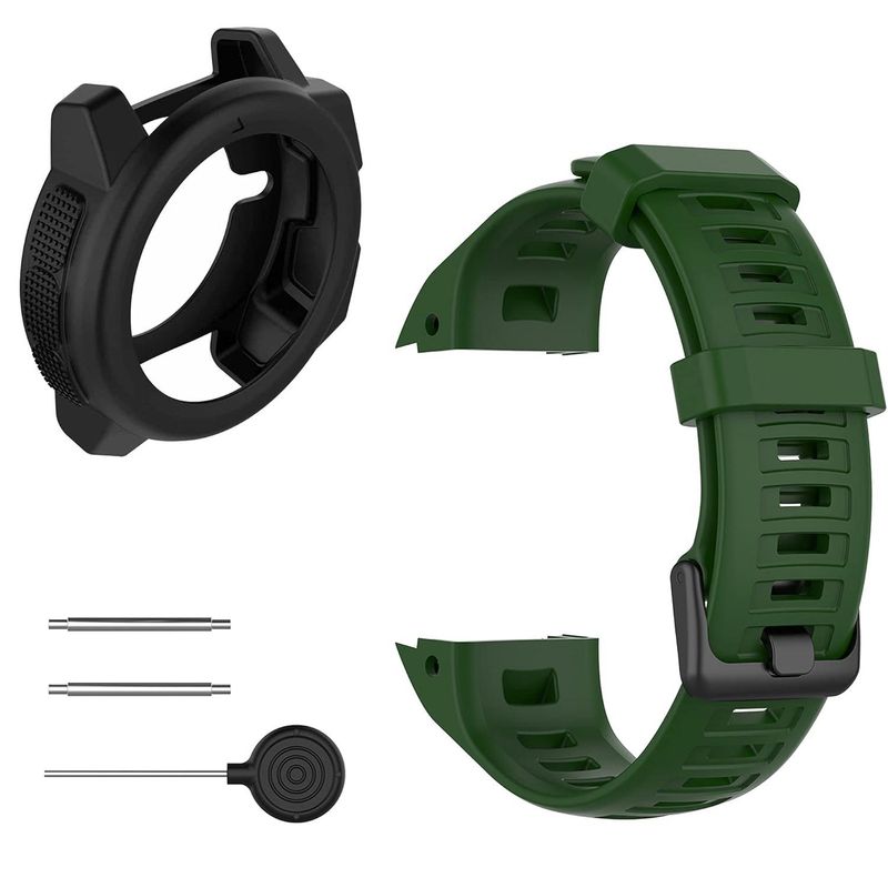 Pulso Correa En Silicona para Reloj Garmin Instinct Verde GENERICO