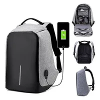 Maleta Antirrobo Impermeable con Cable Usb Gris