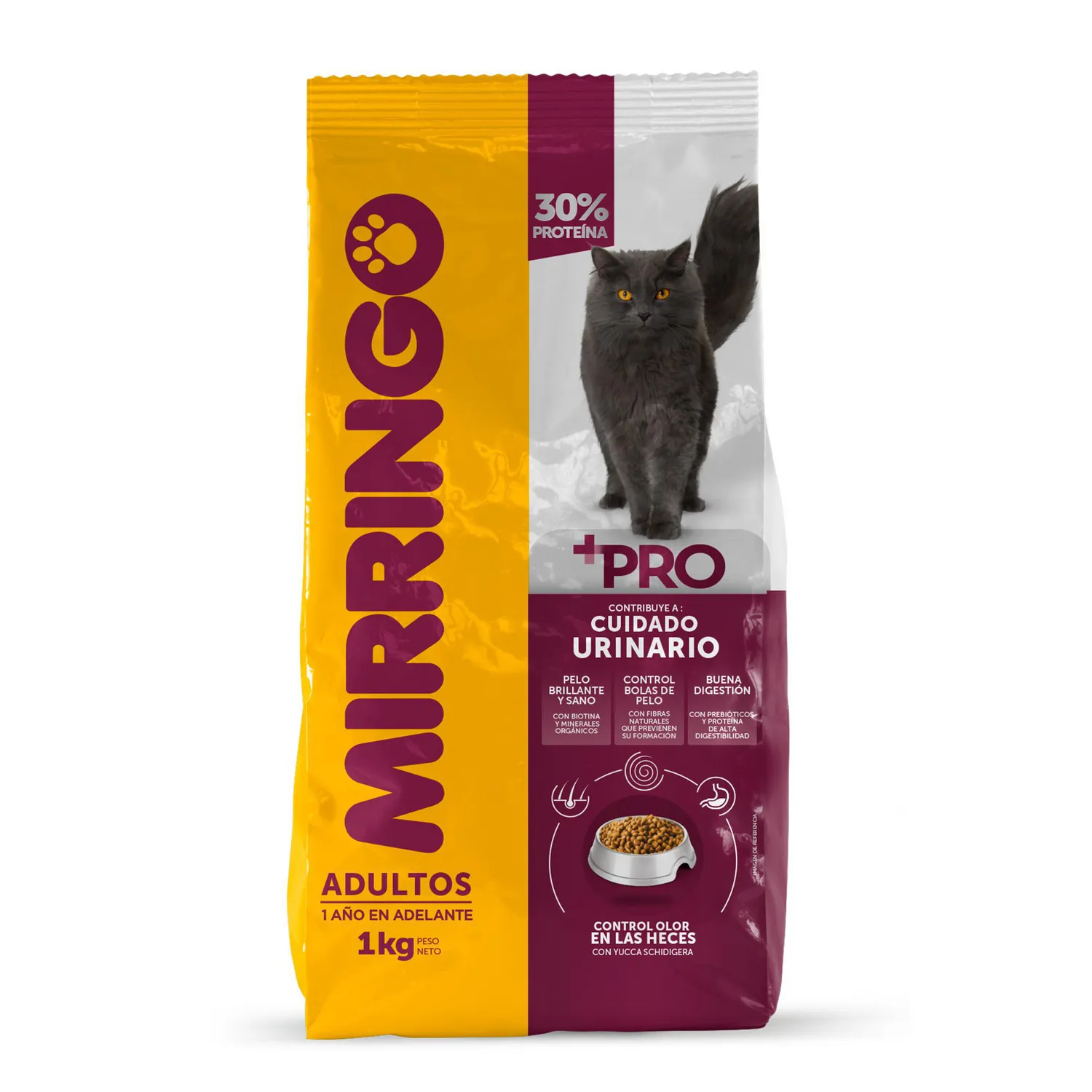 Comida Seca Para Gatos Mirringo Adulto 1kg Mirringo