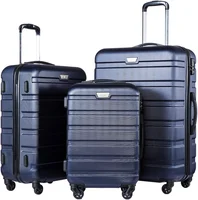 Juego de 3 Maletas Rígidas para Equipaje Azul