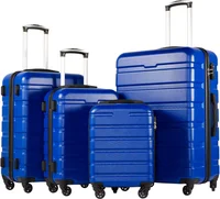 Juego de 3 Maletas Rígidas para Equipaje Azul marino