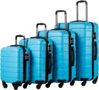 Juego de 3 Maletas Rígidas para Equipaje Azul