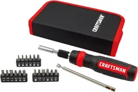 Juedo de Destornillador de Trinquete Craftsman Juego Multibits 26 piezas CMHT68001
