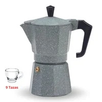Cafetera Moka 9tazas 355 ml Stonew Set X 6 Unidades